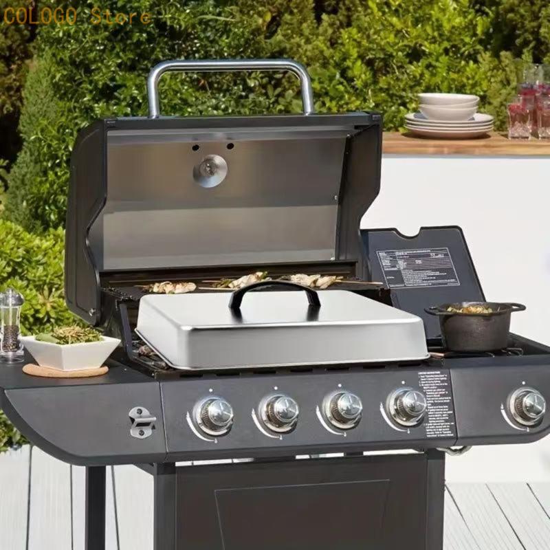 Camping Cooking Flat Top - Vierkante voedselafdekking voor koken met platte