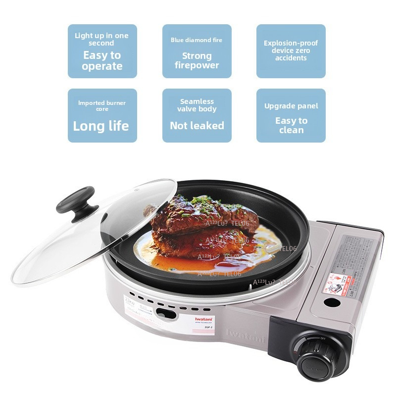 Camping Cooking With Gas - Draagbare winddichte gasfornuis butaangasbrander ZGP-2 voor