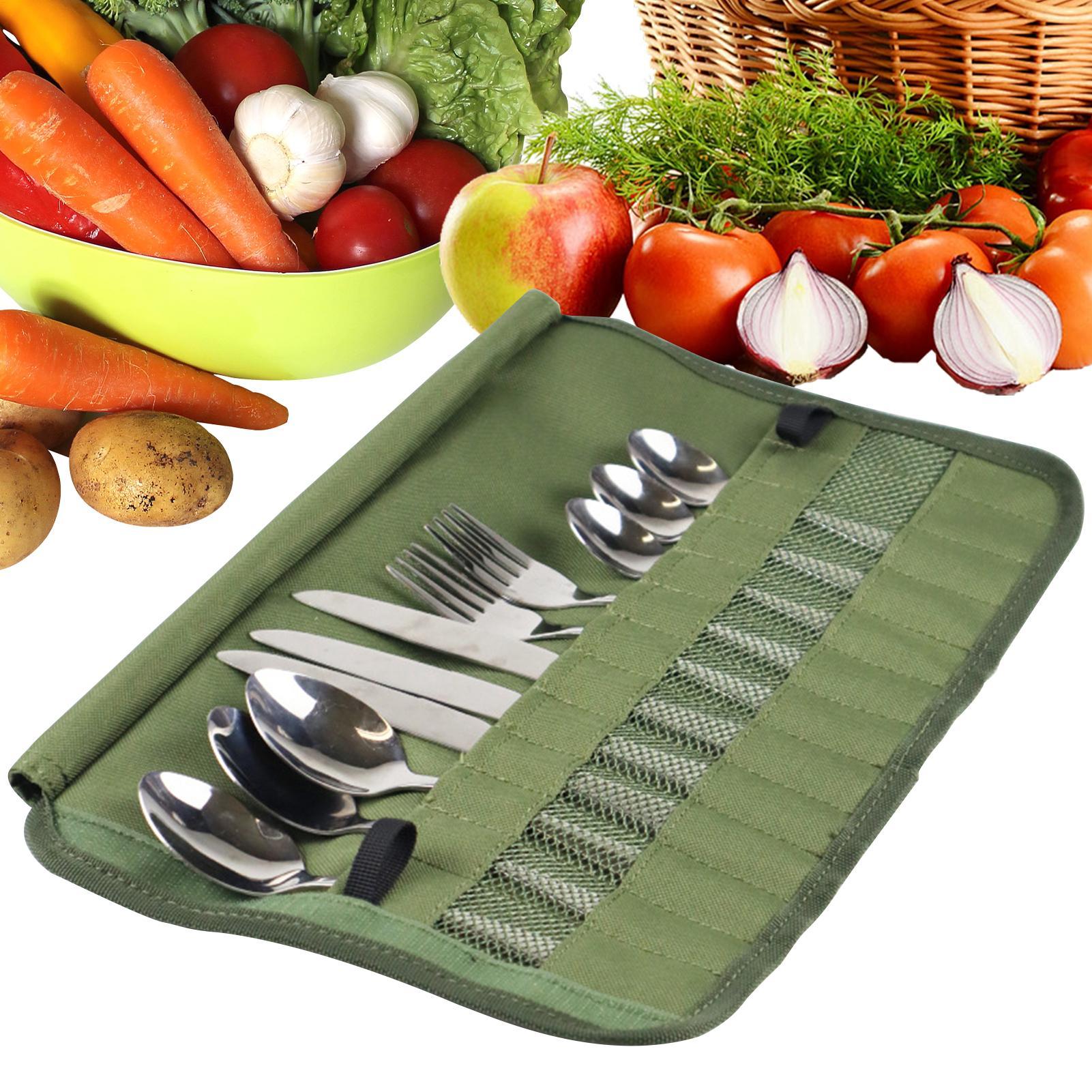 Camping Cooking Utensil Holder - Camping Servies Roll Bag Keuken Kookgerei