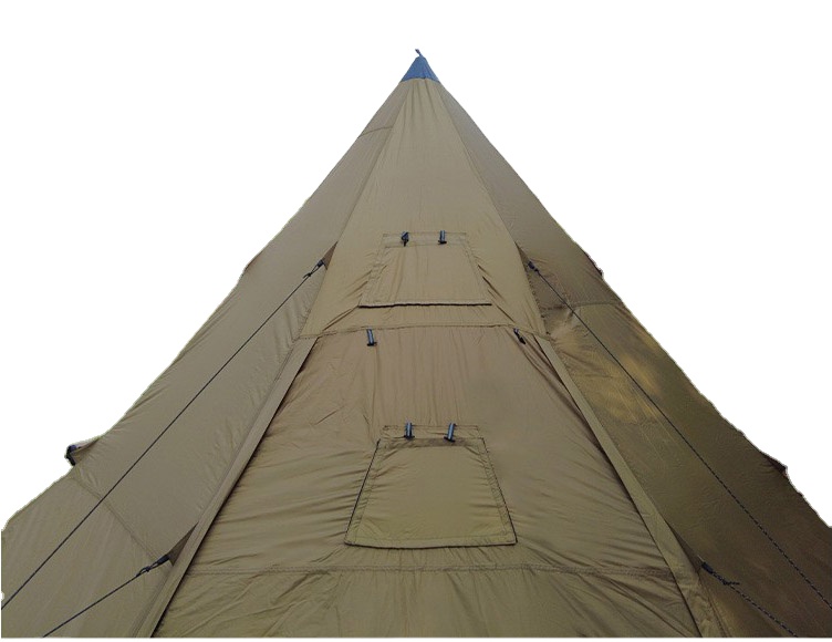 Camping Cooking Snow - Campingpiramidetent met sneeuwrok Ultralichte buitentent met