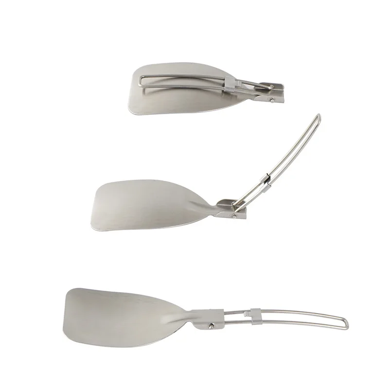 Camping Cooking Set 2 Person - Opvouwbare kampeer-spatel van roestvrij staal, kookgerei