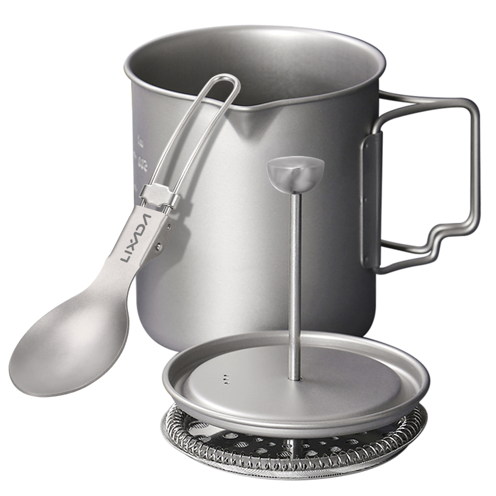 Camping Cooking Cup - Lixada 750Ml Titanium Koffiekop Mok Franse