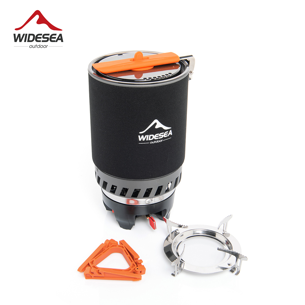 Camping Cooking Set 2 Person - Widesea Camping Kooksysteem met warmtewisselaar Outdoor