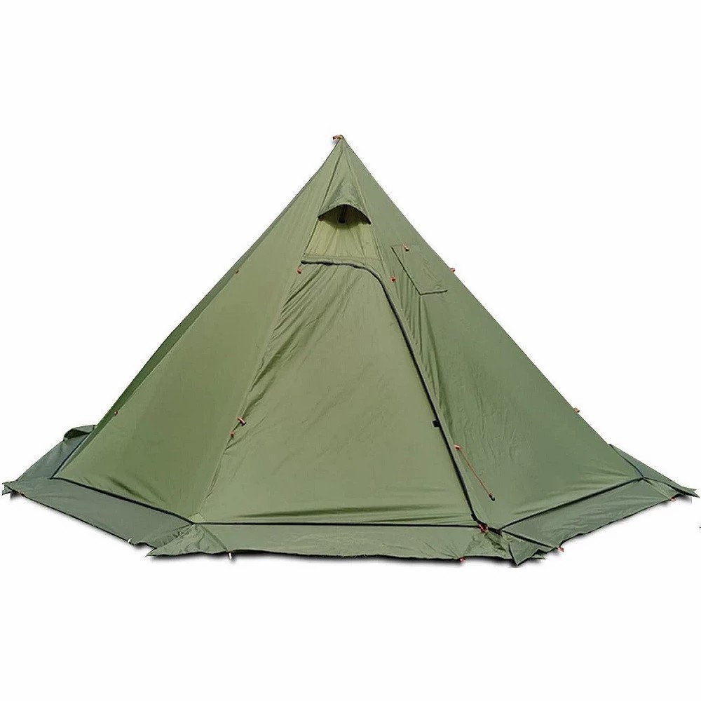Camping Cooking Snow - Ultralichte outdoor kampeerpiramidetent met sneeuwrok &