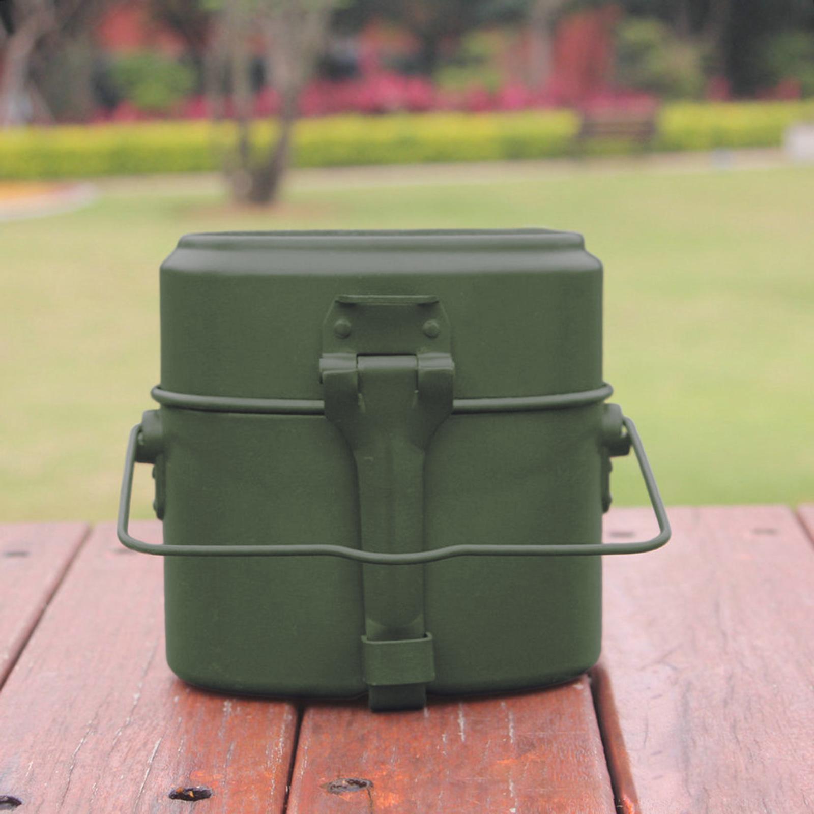 Camping Cooking Mess Kit - Outdoor kookpottenset Aluminium lunchbox Thermische pan