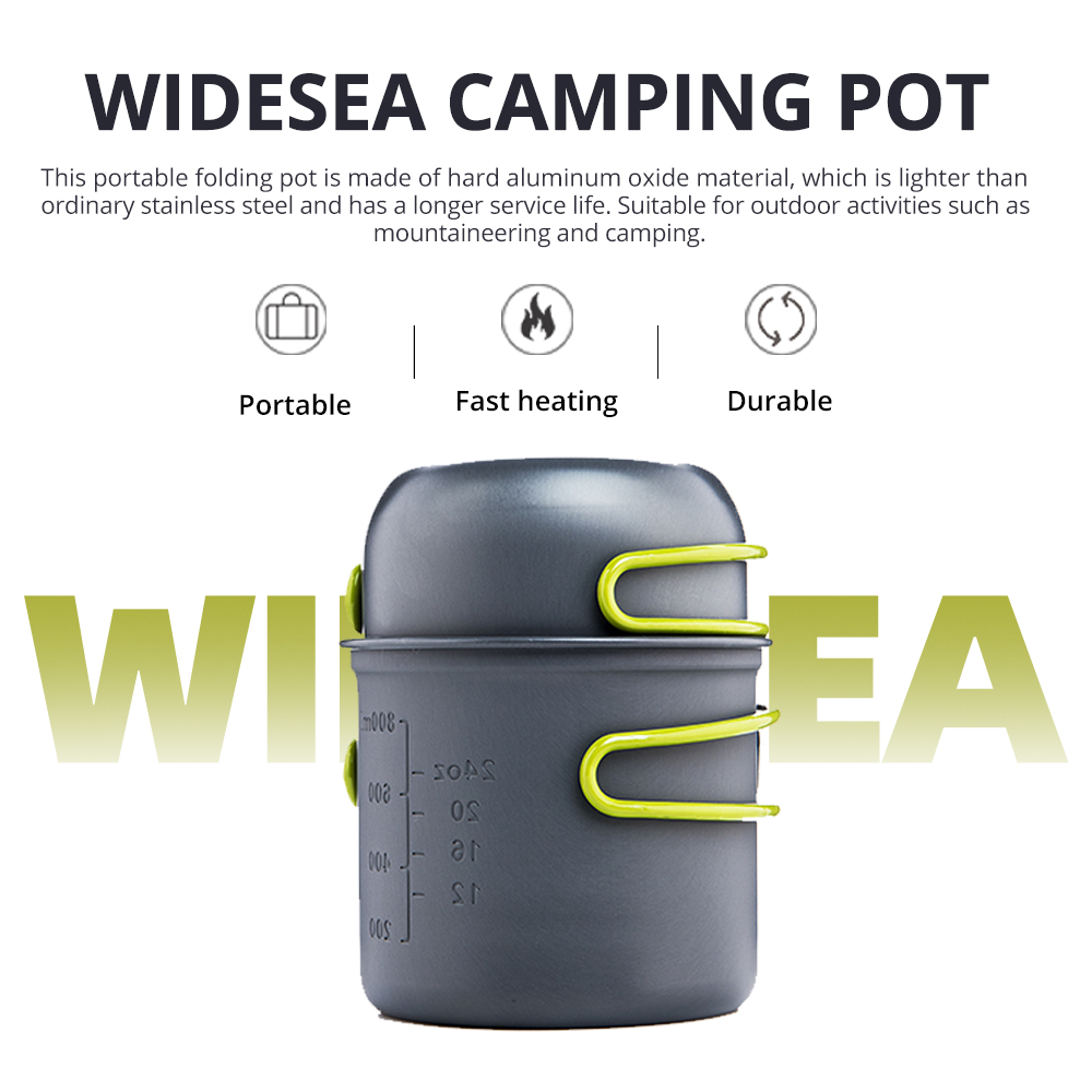 Camping Cooking Set 2 Person - Widesea Ultralight Camping Kookgereiset 1-2 personen
