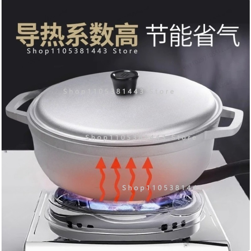 Camping Cooking Without Gas - Kleine soeppan van aluminiumlegering - Verdikte