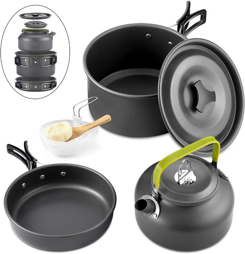 Camping Cooking Set 2 Person - Outdoor Camping Kookgerei Set Aluminium Non