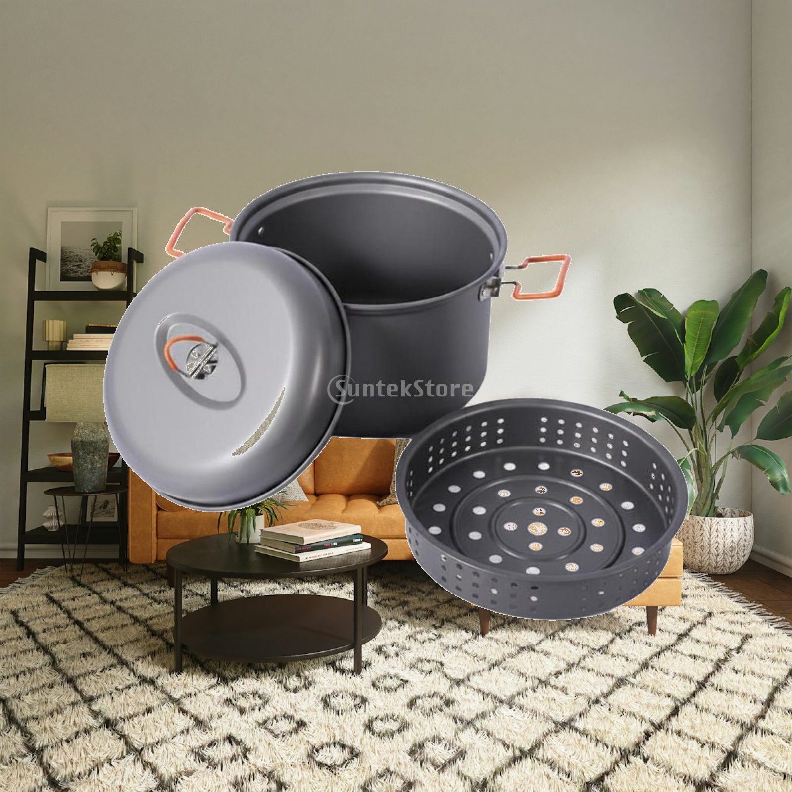 Camping Cooking Vessel - Buiten kookvat grote capaciteit aluminiumlegering camping