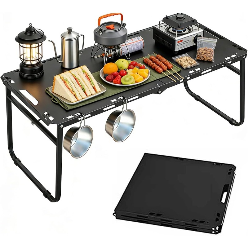 Camping Cooking Bag - Campingtafel Verstelbaar Opvouwbaar Draagbaar RV BBQ