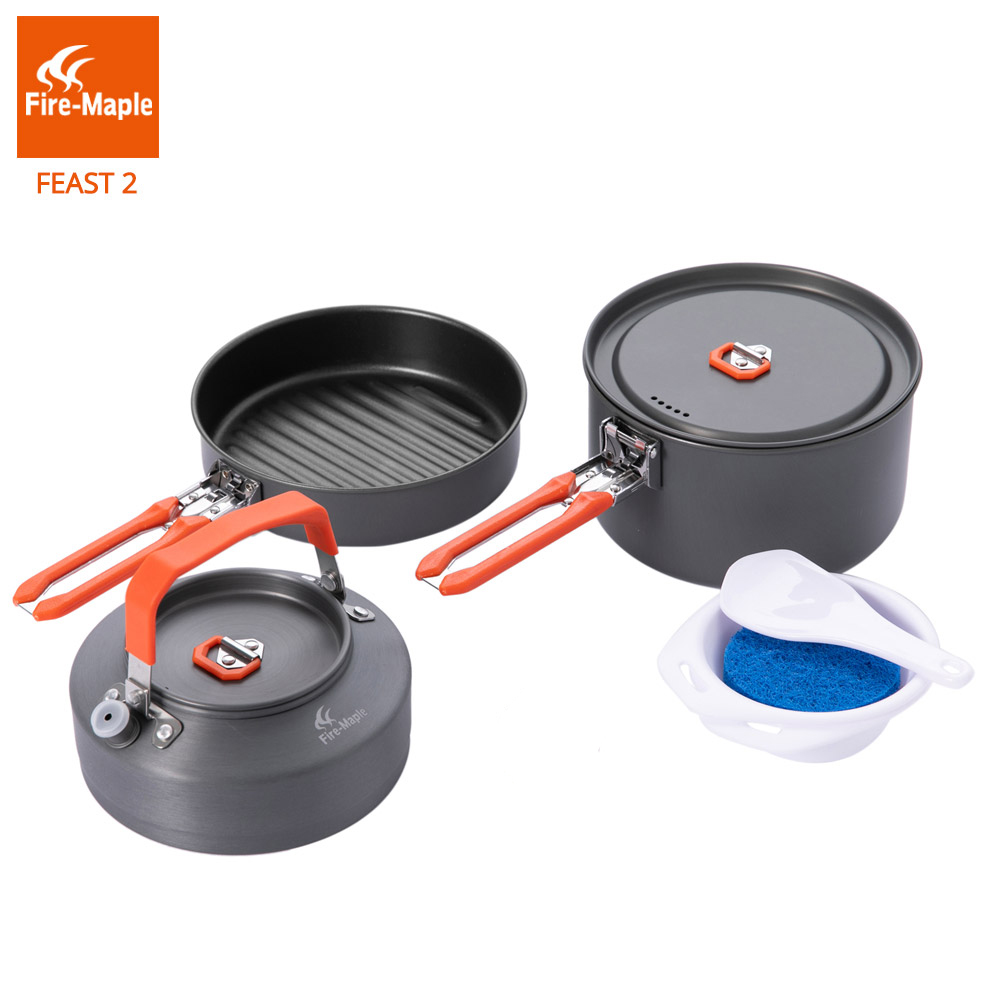 Camping Cooking Set 2 Person - Fire Maple Picknick Pot Pan Set