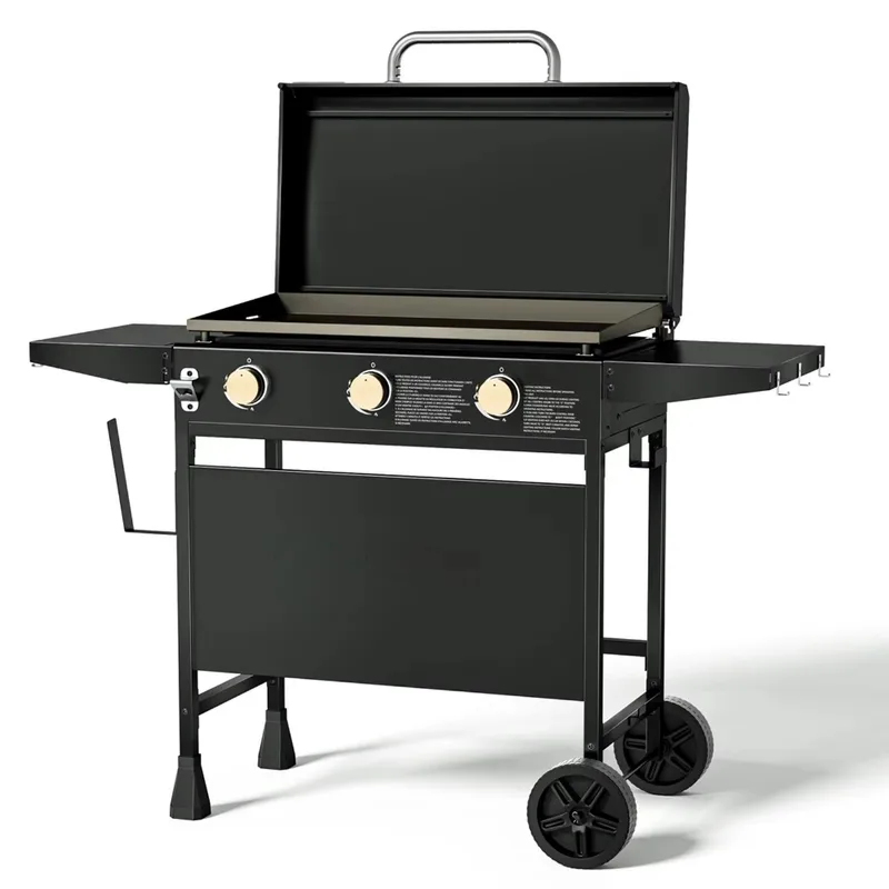 Camping Cooking Flat Top - Buitenkeuken op wielen met vlakke bovenkant