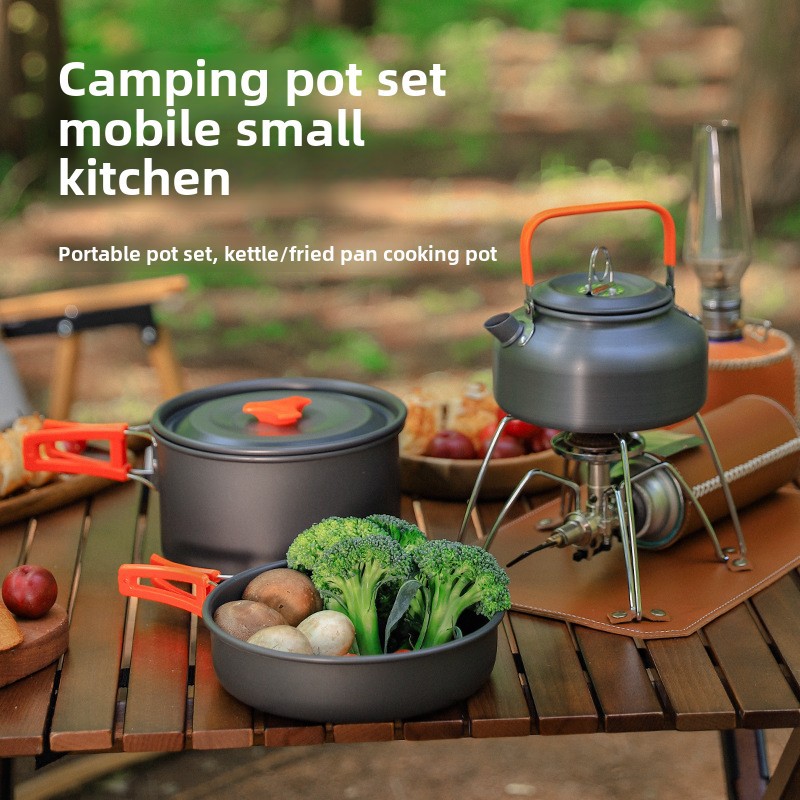 Camping Cooking Set 2 Person - Outdoor Camping Kookgerei Set voor 2-3