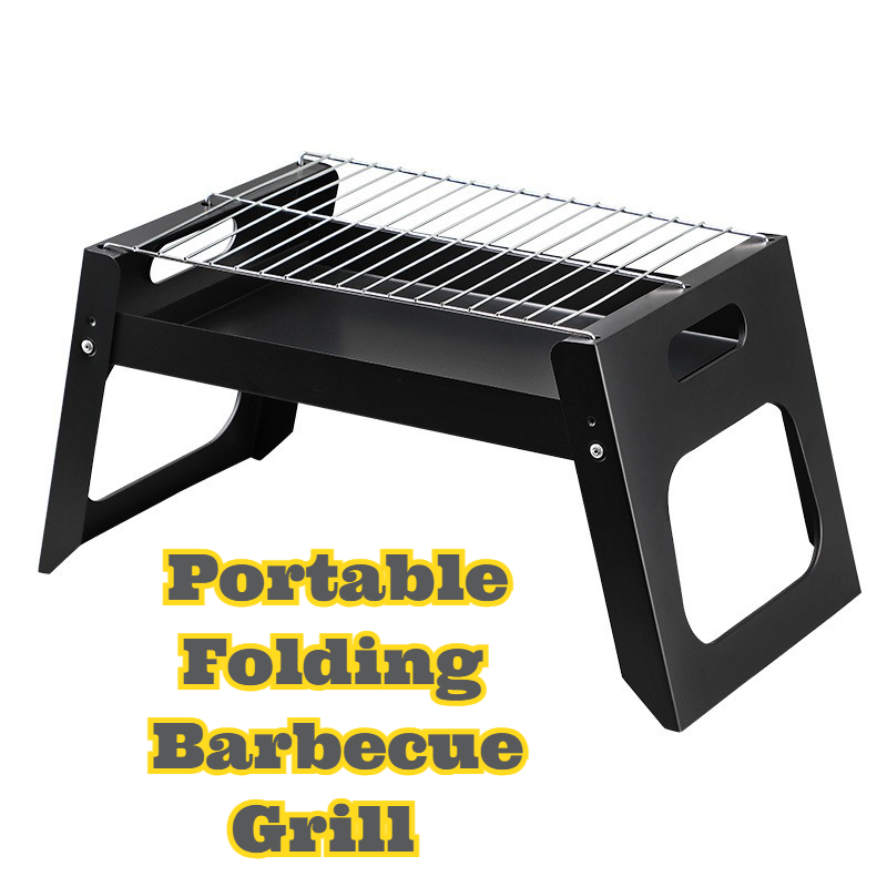 Camping Cooking Grill - Draagbare houtskool BBQ-grill Opvouwbaar Compact buitenkookfornuis