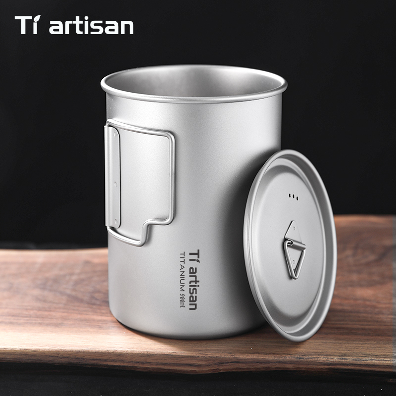 Camping Cooking Pot Large - Tiartisan 750 ml / 900 ml