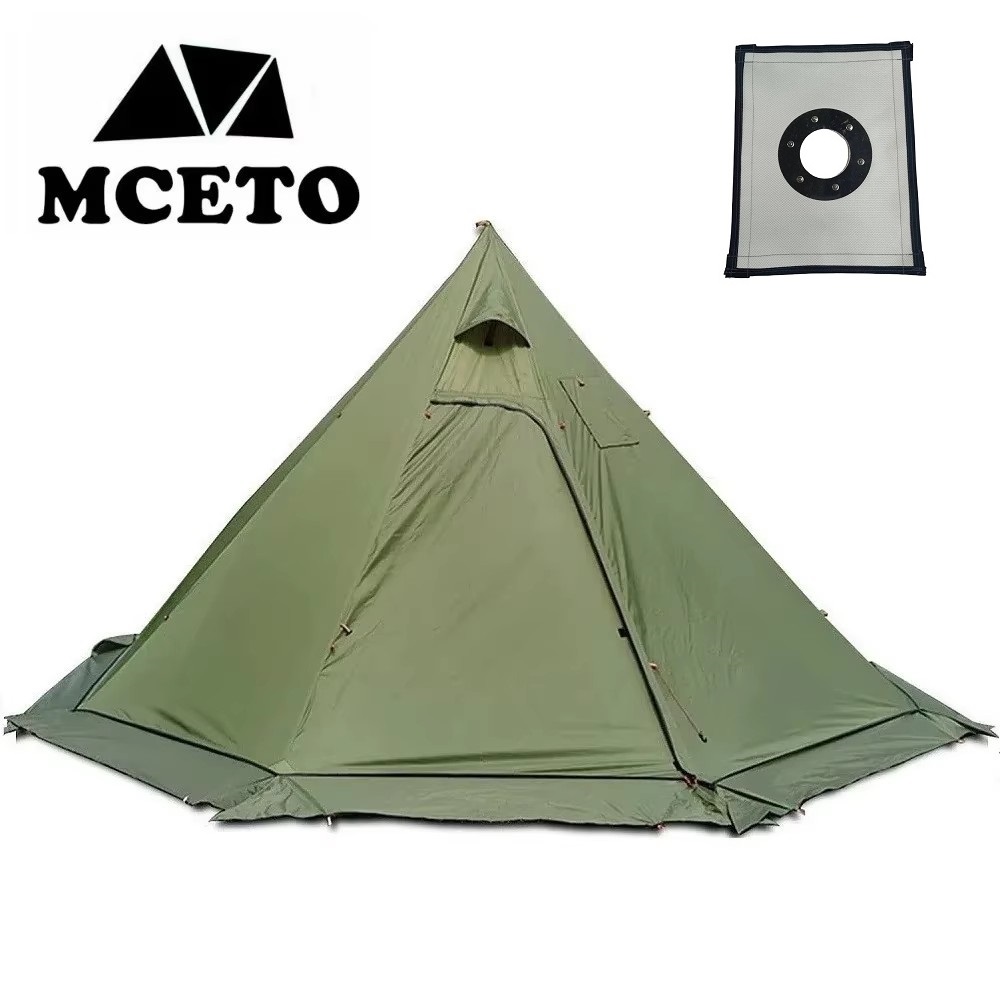 Camping Cooking Snow - Nieuwe piramidetent met sneeuwrok Ultralicht outdoor