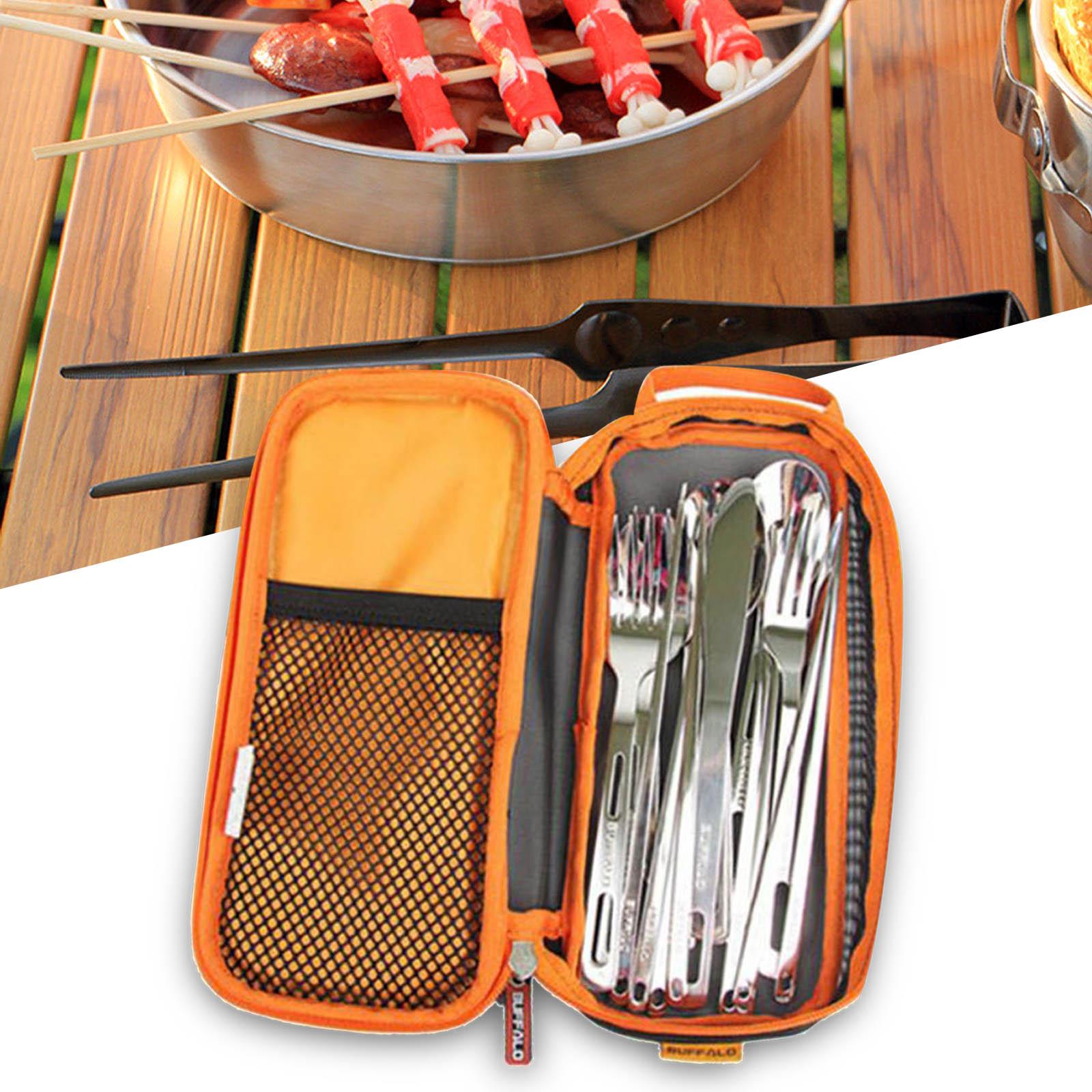 Camping Cooking Utensil Holder - Camping Zilverwerk Bestek Organisator Gebruiksvoorwerp Picknickset