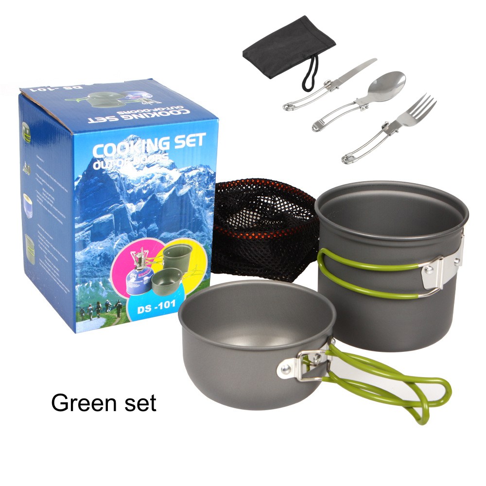 Camping Cooking Mess Kit - Campingkookgerei, mess kit, backpacking pot, kookgerei,