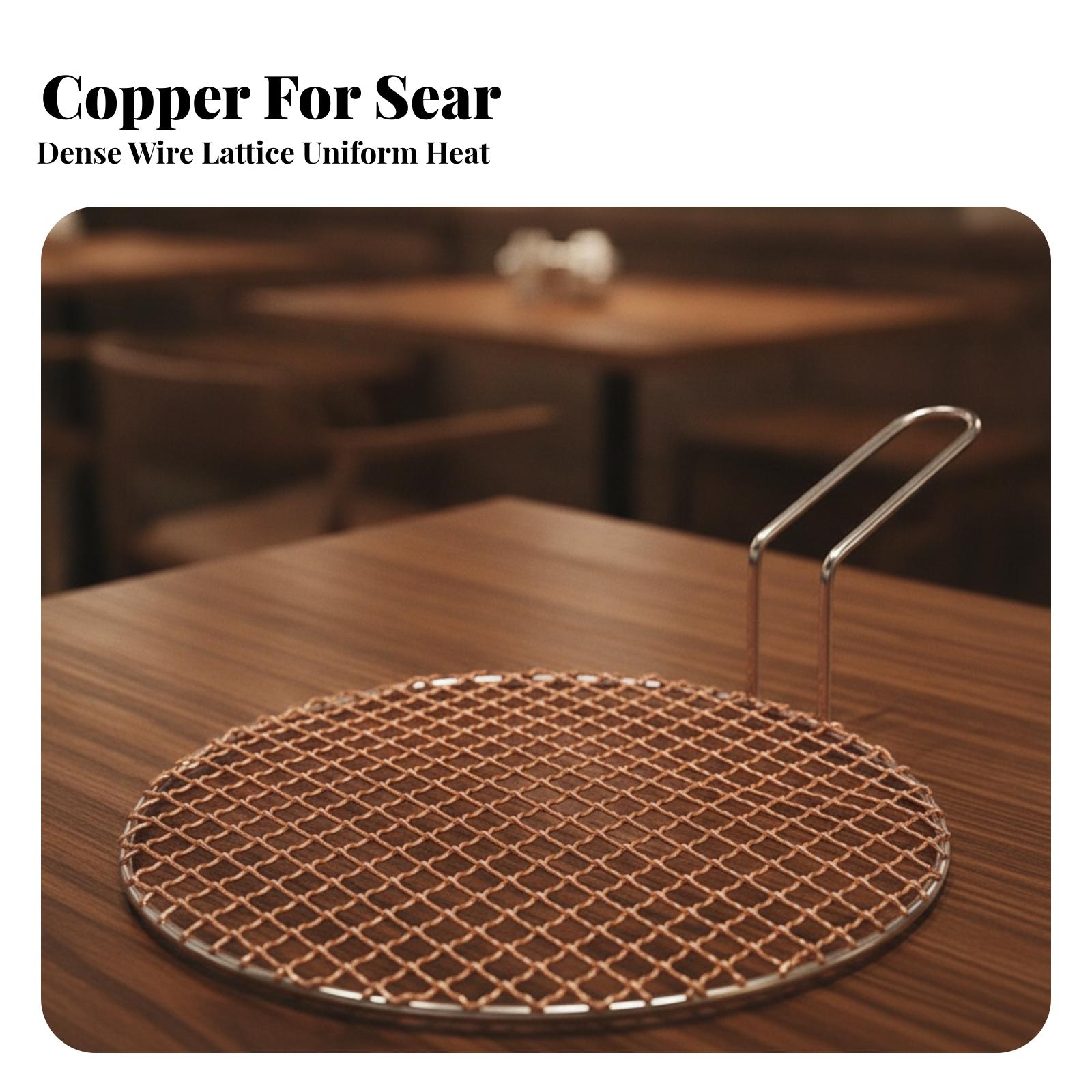 Draagbaar koperen gaas rond gr - Camping Cooking Grill recensie en prijs