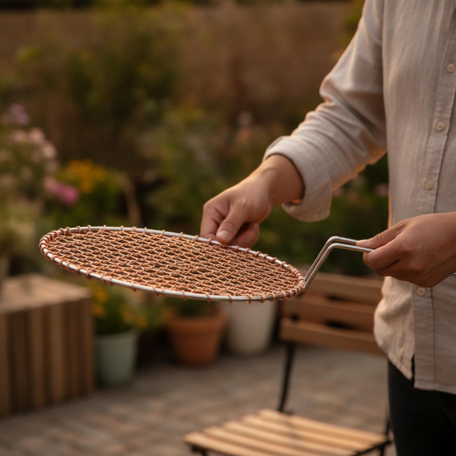 Draagbaar koperen gaas rond gr - Camping Cooking Grill recensie en prijs