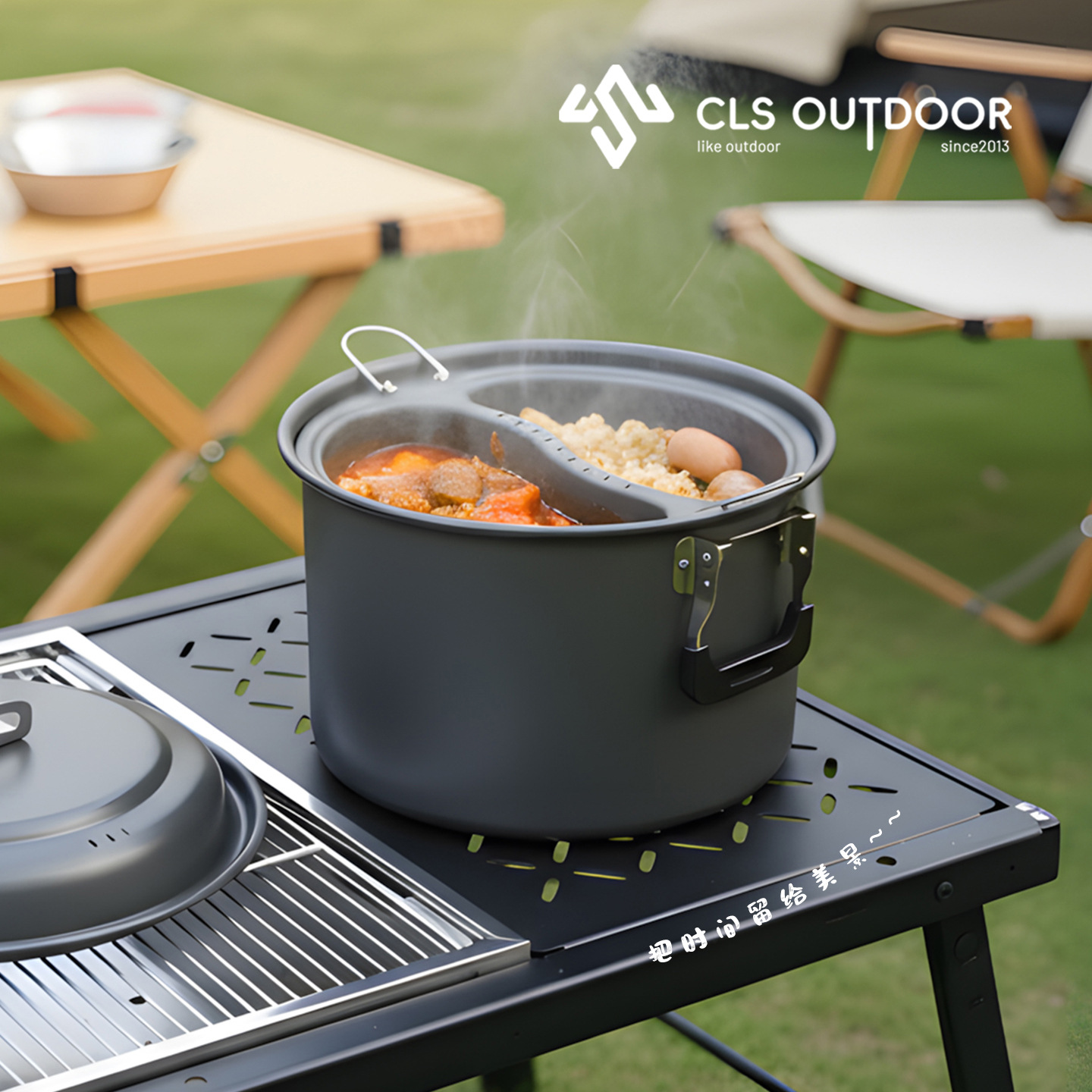 6,5L Grote Capaciteit Mandarij - Camping Cooking Pot Large recensie en prijs