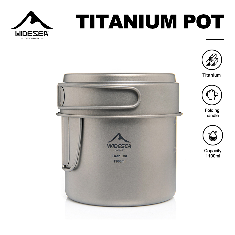 Widesea Ultralight Titanium Ca - Camping Cooking Pot Stainless Steel recensie en prijs