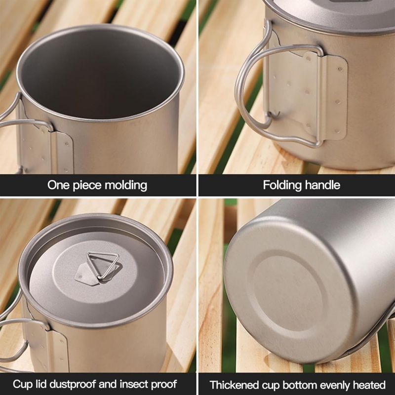 Titanium campingmok met inklap - Camping Cooking Cup recensie en prijs