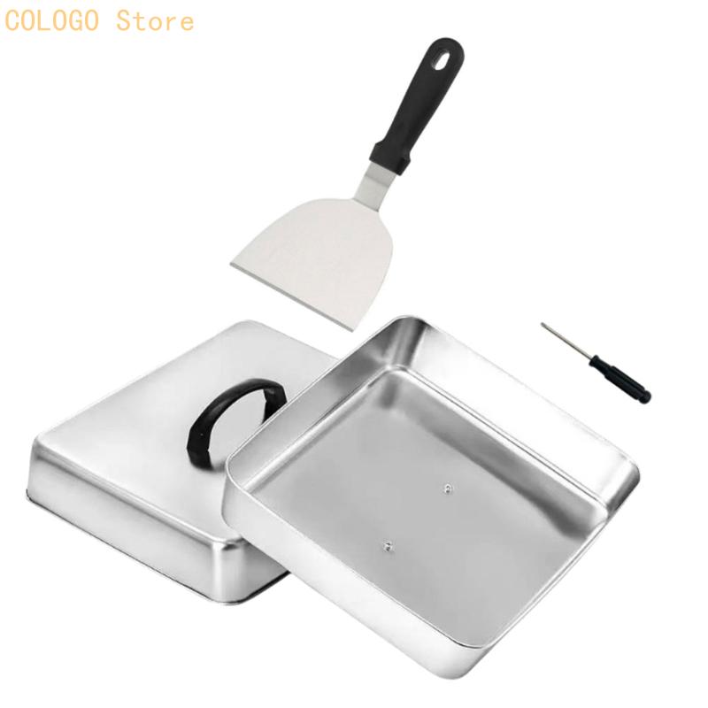 Vierkante voedselafdekking voo - Camping Cooking Flat Top recensie en prijs