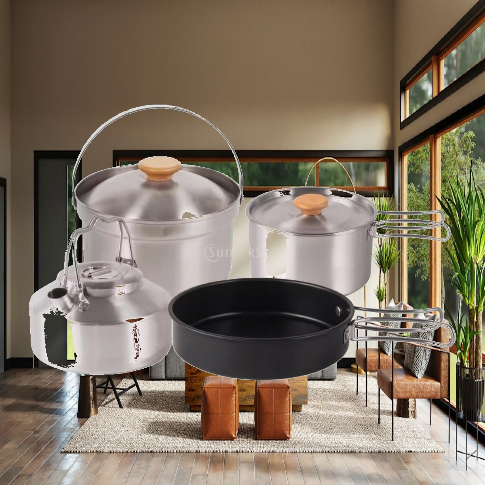 4-delige roestvrijstalen kooks - Camping Cooking Mess Kit recensie en prijs