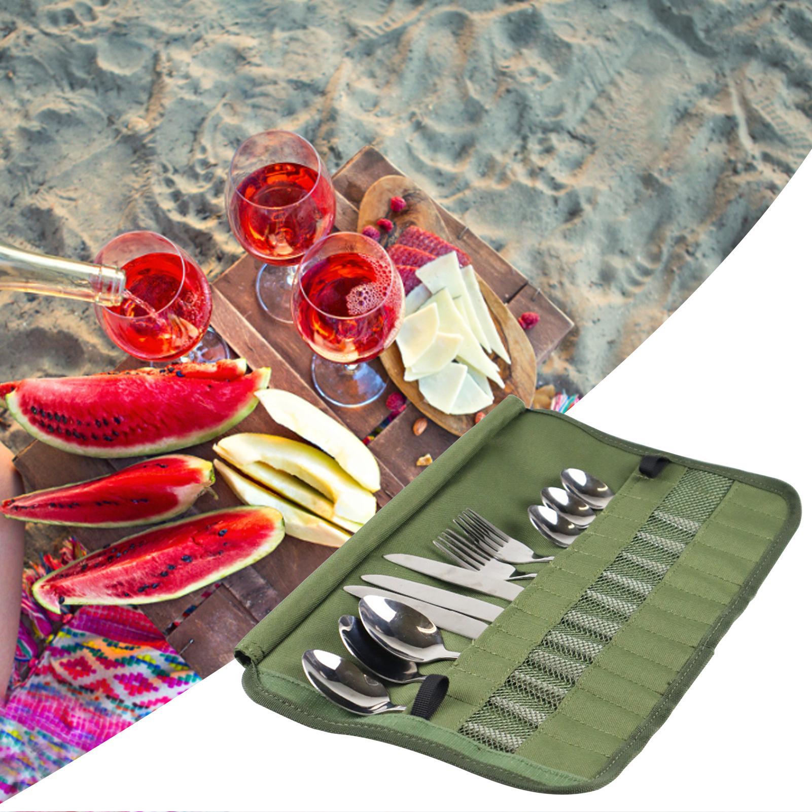 Camping Servies Roll Bag Keuke - Camping Cooking Utensil Holder recensie en prijs