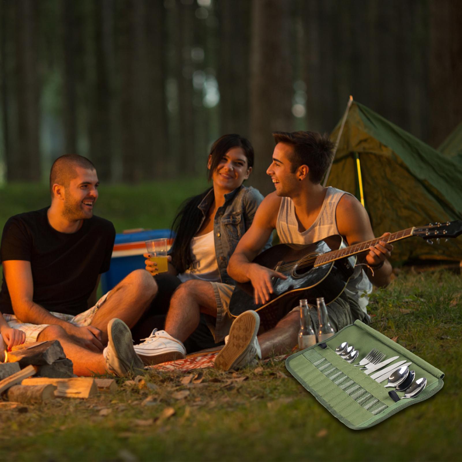 Camping Servies Roll Bag Keuke - Camping Cooking Utensil Holder recensie en prijs