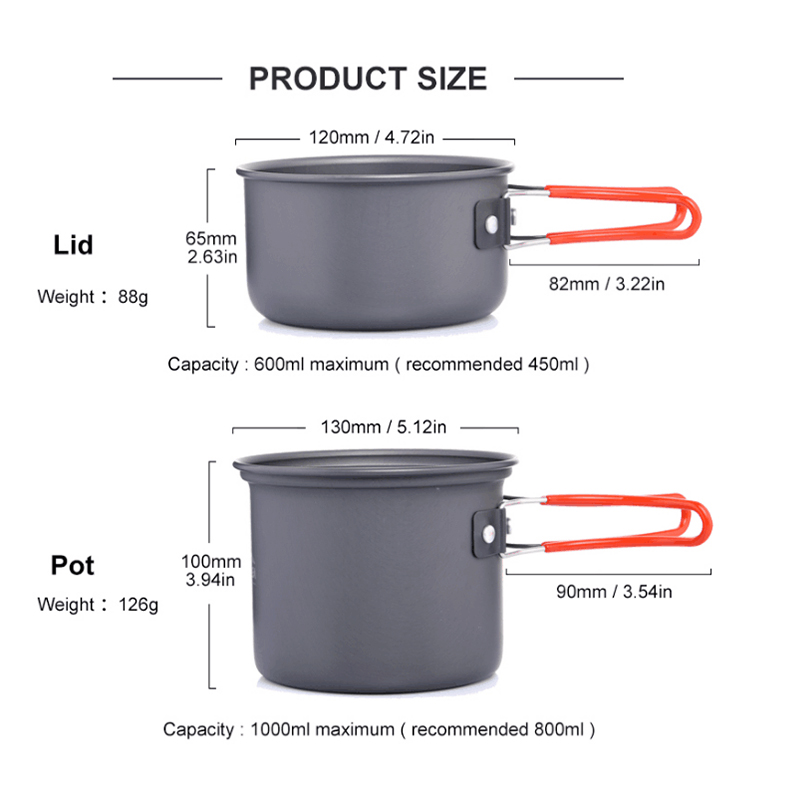Widesea Camping Kookgerei Outd - Camping Cooking Set Jetboil recensie en prijs