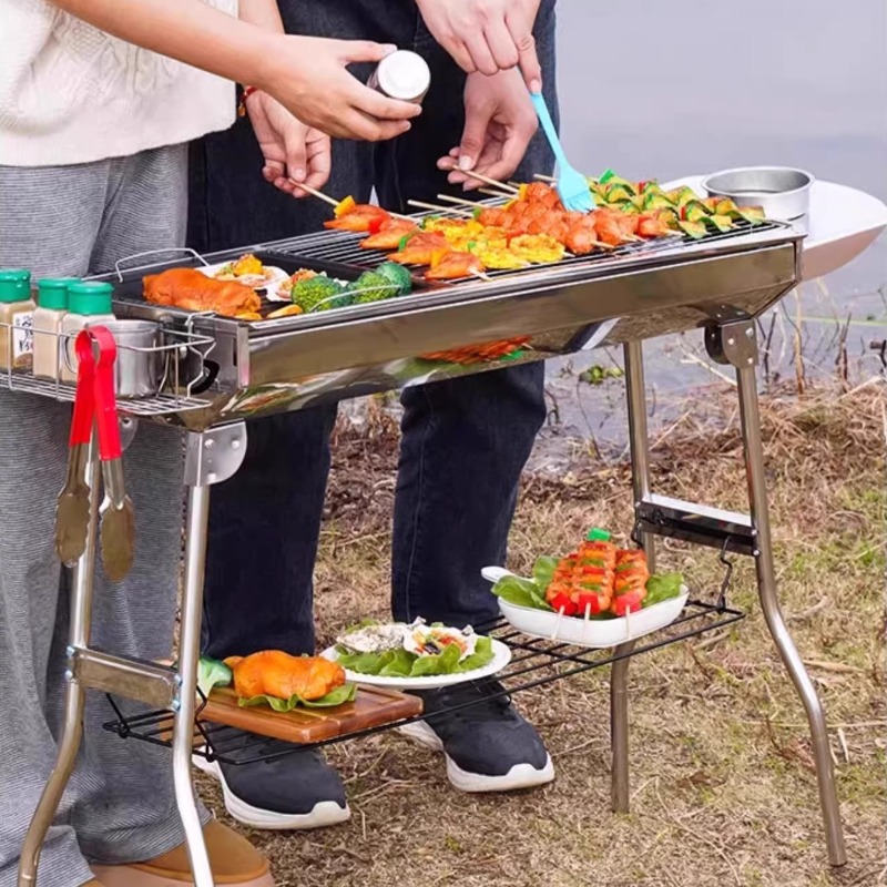 Roestvrijstalen barbecuegrill  - Camping Cooking Requirements recensie en prijs