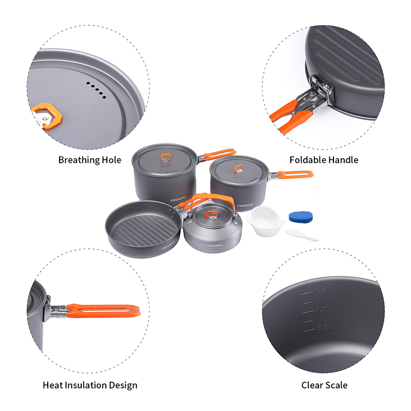 Fire Maple pannenset voor 4-5  - Camping Cooking Set 2 Person recensie en prijs