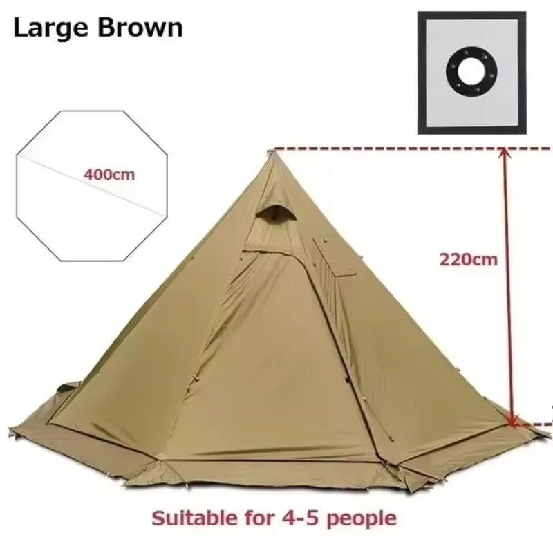 Zeer lichte piramidetent met s - Camping Cooking Snow recensie en prijs