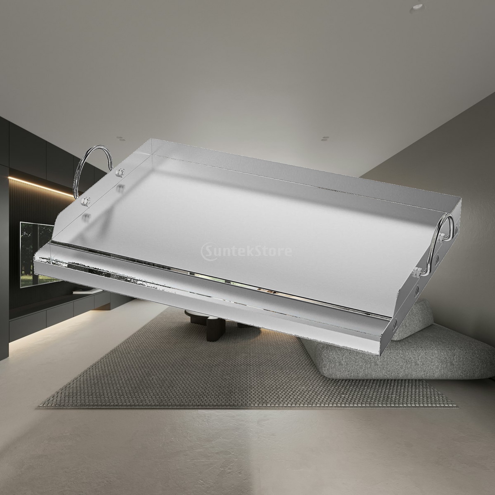 Antislip grillplaat met handgr - Camping Cooking Flat Top recensie en prijs