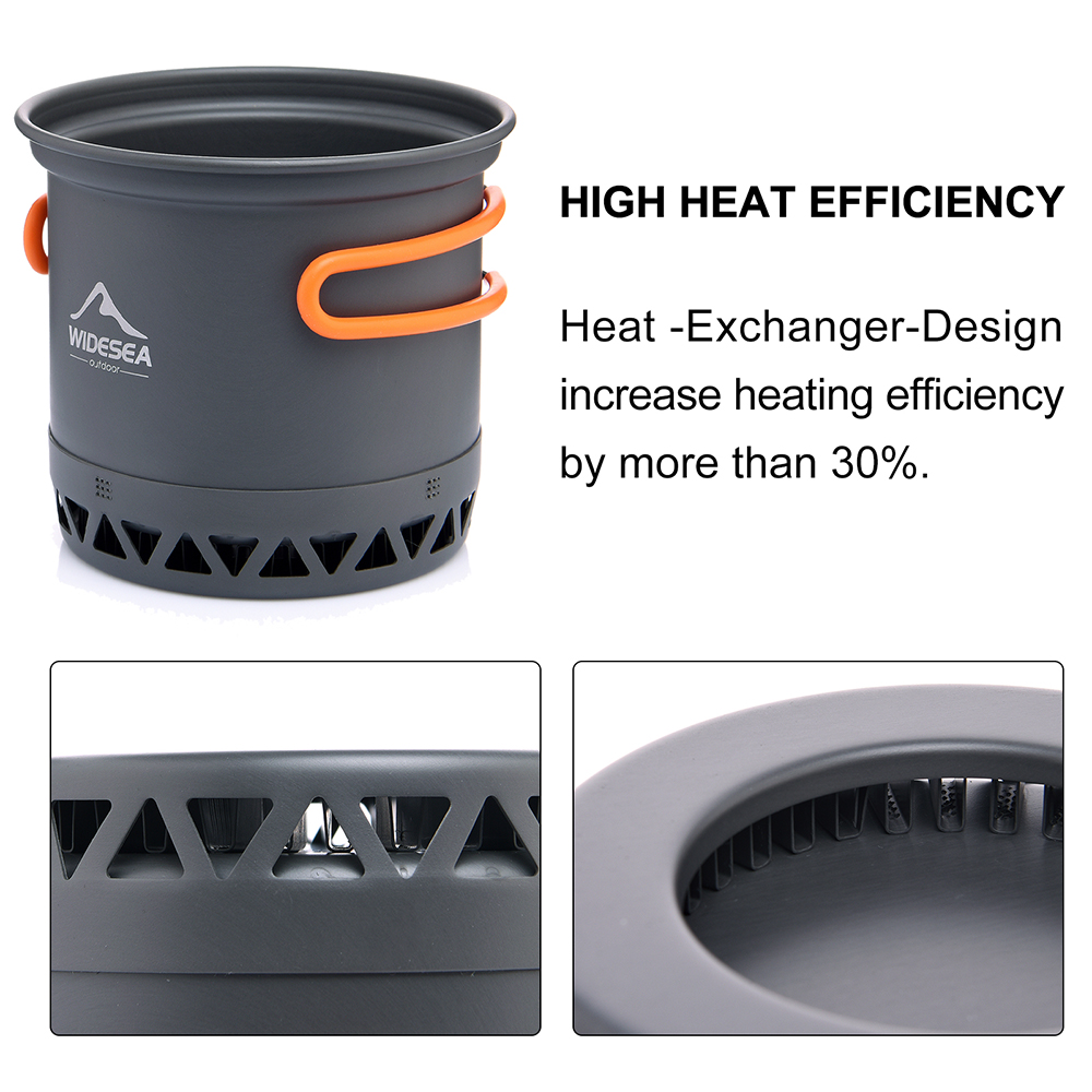 Widesea Camping Pot 1.3L 2.3L  - Camping Cooking Set Jetboil recensie en prijs