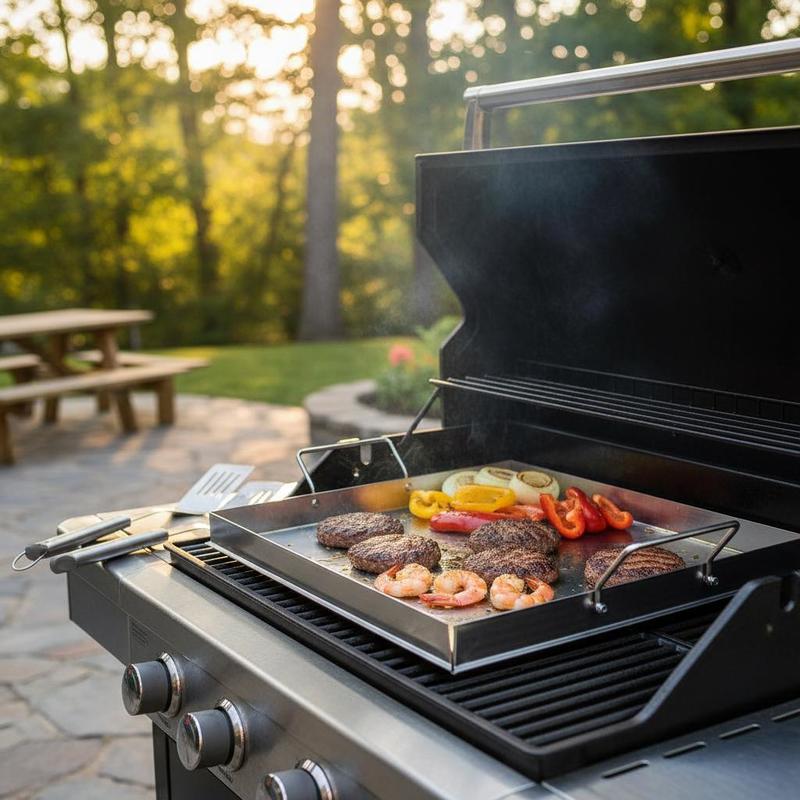 Universele platte bakplaat 18x - Camping Cooking With Gas recensie en prijs