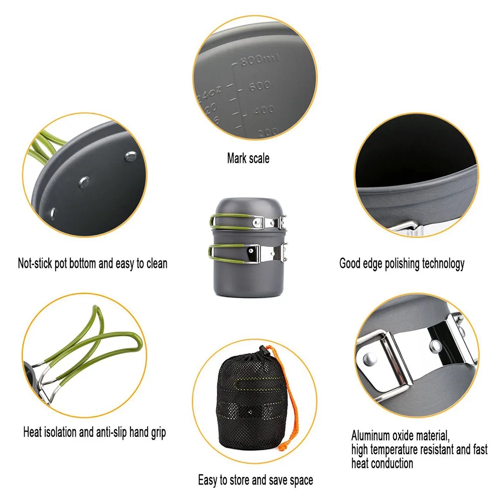 Campingkookgerei Mess Kit Ultr - Camping Cooking Set 2 Person recensie en prijs