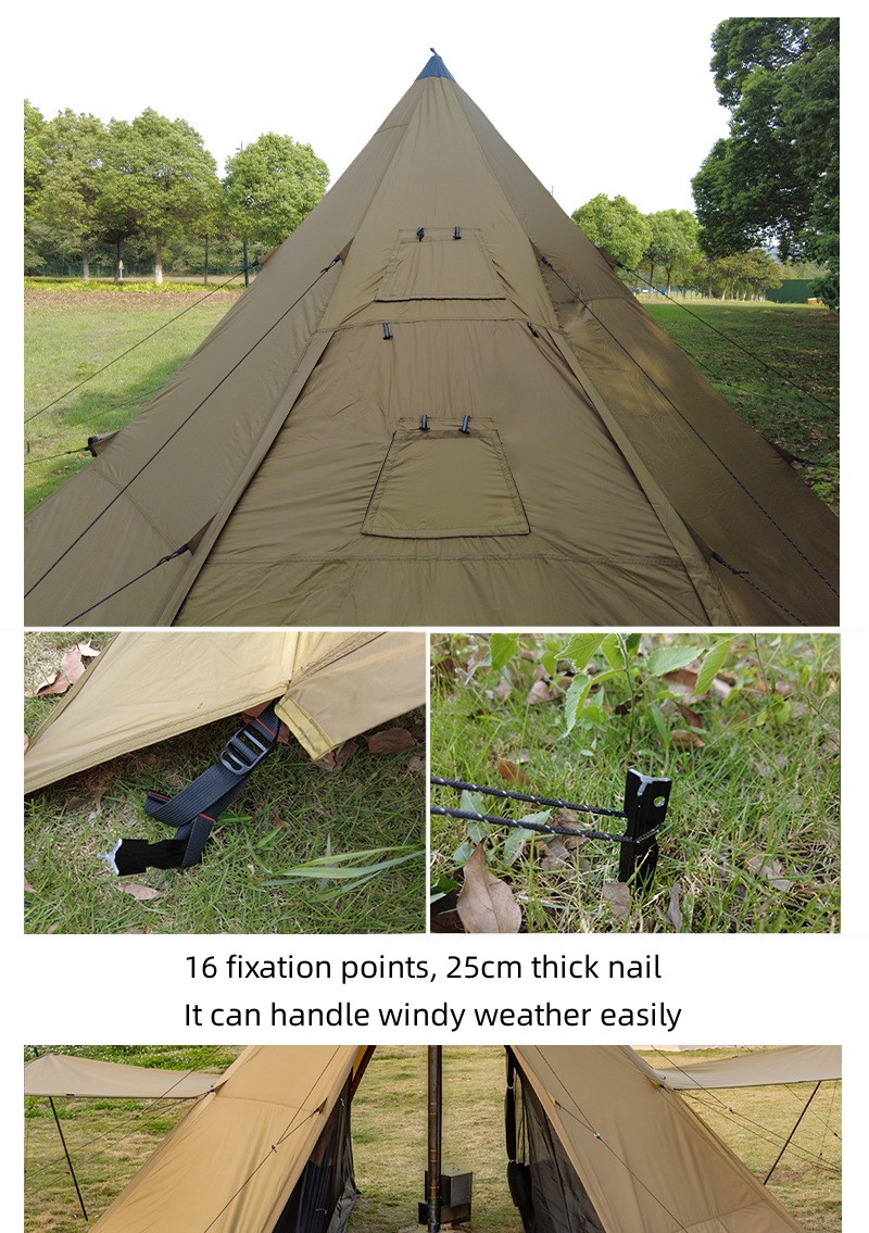 Camping Piramidetent met sneeu - Camping Cooking Snow recensie en prijs
