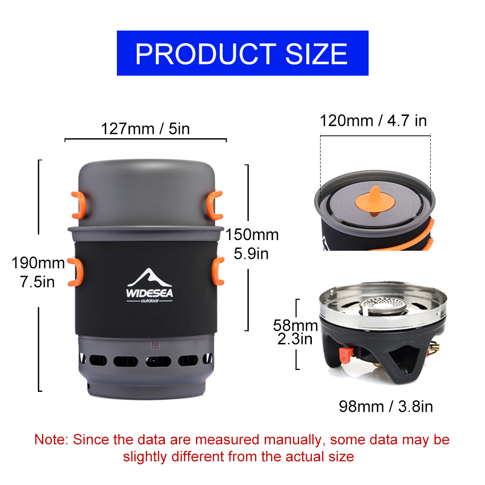 Widesea Camping Kooksysteem me - Camping Cooking Set 2 Person recensie en prijs
