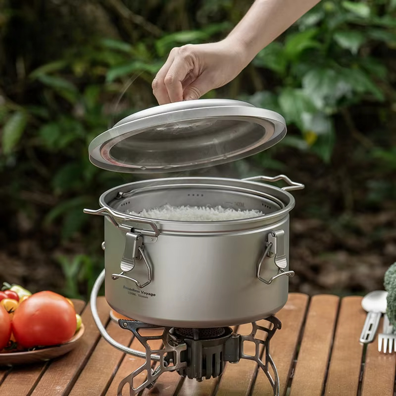 Kookpot voor buitenkamperen, s - Camping Cooking Pot Large recensie en prijs