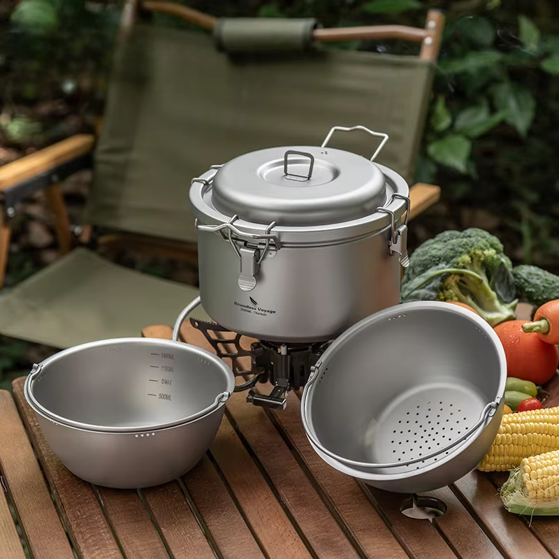 Kookpot voor buitenkamperen, s - Camping Cooking Pot Large recensie en prijs