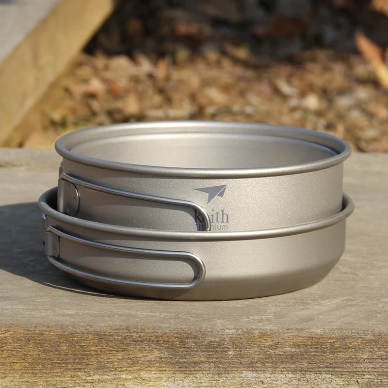 Keith 3PCS Titanium Kookgerei  - Camping Cooking Pot Stainless Steel recensie en prijs