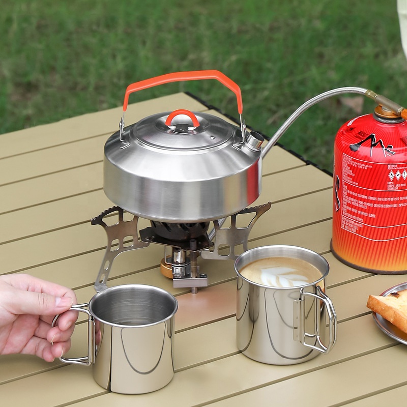 Hot Sale 304 roestvrij staal O - Camping Cooking Mess Kit recensie en prijs