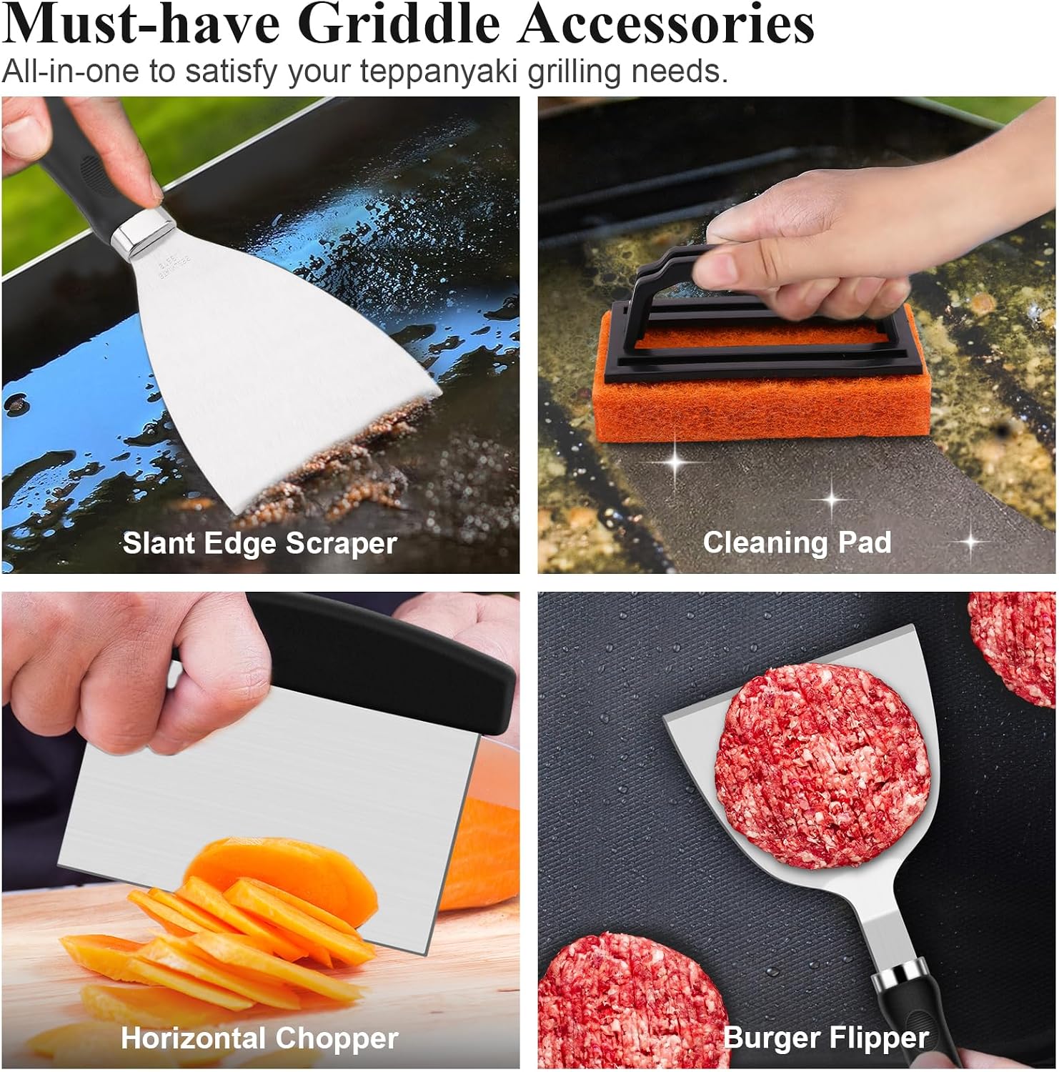 27-delige set platte grillacce - Camping Cooking Flat Top recensie en prijs