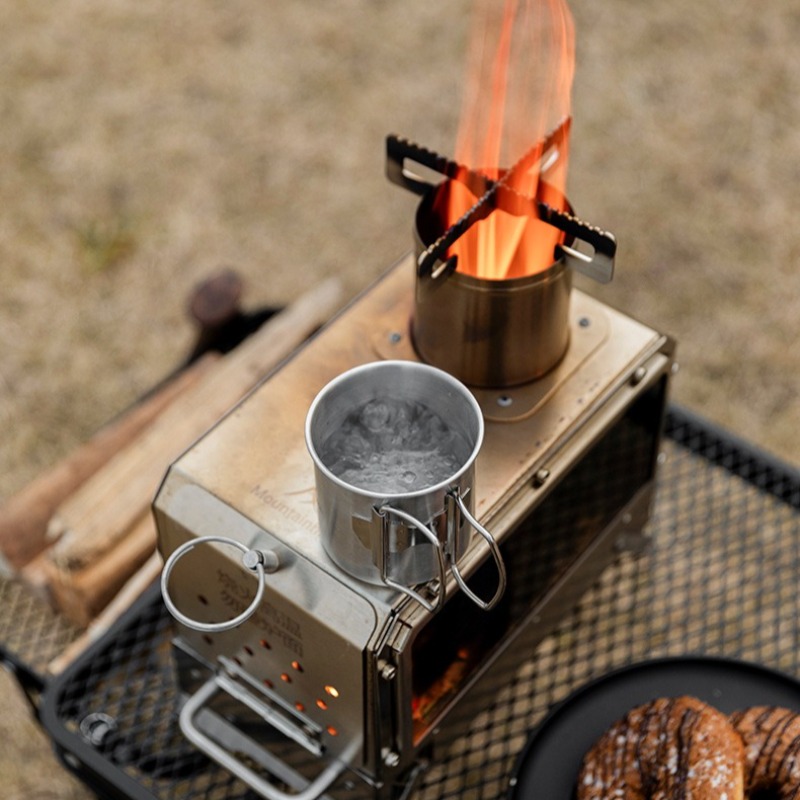 Roestvrijstalen verwarmingskac - Camping Cooking In Forest recensie en prijs
