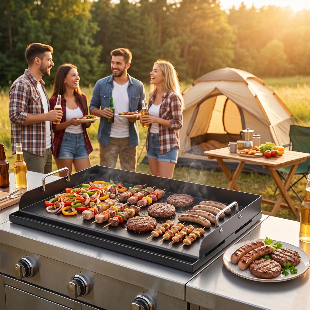 Dikke gietijzeren bakplaat, vo - Camping Cooking Flat Top recensie en prijs