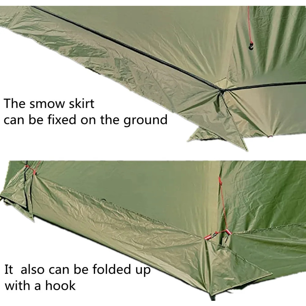 Nieuwe Piramide Tent Met Sneeu - Camping Cooking Snow recensie en prijs