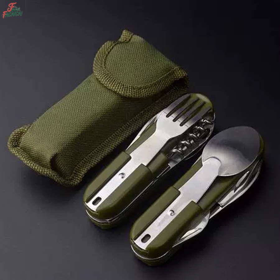 Campinguitrusting 5-in-1 reiss - Camping Cooking Set Stainless Steel recensie en prijs